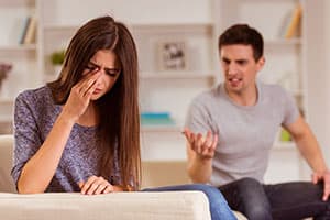 Couple arguing, concept of negative communication