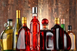 various bottles of alcohol